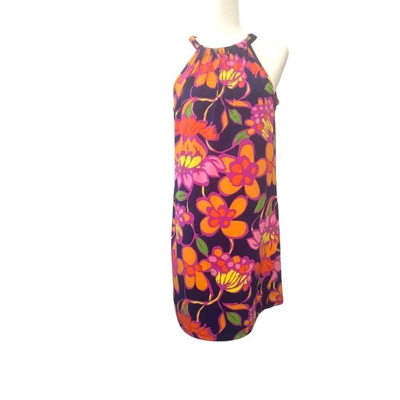 Trina Turk Juju Halter Sundress Bright Colors Ladies Size SMALL Colorful Summer - Picture 2 of 11